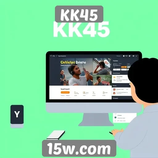 Análise da interface do usuário no site KK45